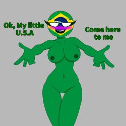 amogus brazil brazil_(countryhumans) breasts countryhumans countryhumans_girl female my_little_pogchamp_(meme) nude skibidi_toilet tagme vagina