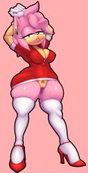 alternate_hairstyle amy_rose breasts dress earrings gloves hairy_pussy high_heels milf pubes pubic_hair sadflowerhappy sfhrender sonic_(series) sonic_adventure sonic_adventure_2 sonic_the_hedgehog_(series) stockings