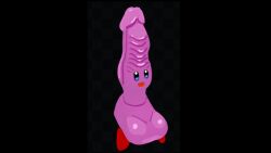 ambiguous_gender dildo hi_res kirby kirby_(series) mouthful nakku nintendo sex_toy solo video_games