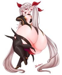 1girls ass big_ass big_butt bottom_heavy butt dat_ass fat_ass female female_only huge_ass huge_butt jojoniumart large_ass long_hair original original_character pointy_ears red_eyes shortstack solo solo_female thick thick_ass thunder_thighs twintails val_(raylero) vampire very_long_hair voluptuous wide_hips