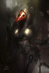 1girls barbed_wire breasts clothed hunt:_showdown large_breasts large_thighs latex latex_suit mask masked plague_doctor plague_doctor_mask psyk323 scrapbeak skin_tight slim_waist thigh_gap