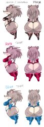 anthro ass big_ass big_butt bottom_heavy breasts bubble_ass bubble_butt clothing fat_ass fat_butt female female_focus female_only fishnet_clothing flexible freya_(kiseff) hi_res huge_ass huge_butt kiseff large_ass large_butt legwear looking_at_viewer looking_back looking_back_at_viewer mammal original original_character splits spread_legs spreading thick_ass thick_thighs thigh_highs thighs thong underwear wide_hips