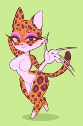 anthro big_breasts big_butt clawroline eyelashes eyeshadow felid feline feline_humanoid female kimo-chi kimo_chi kirby_(series) kirby_and_the_forgotten_land leopard mammal mammal_humanoid pantherine patreon patreon_only_post pussy sodachern tagme thick_thighs vagina voluptuous wide_hips