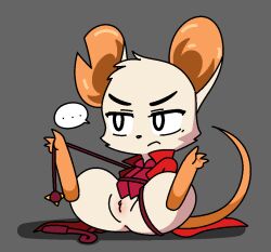 female feral genitals mammal mina_(mina_the_hollower) mina_the_hollower mouse murid murine pussy rodent solo yacht_club_games