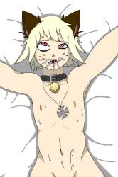 after_deepthroat after_oral animal_ears blonde_hair cat_boy cat_ears catboy cum cum_in_mouth cum_in_throat cum_inside cum_on_body cum_on_face cute_male fellatio femboy german hellsing hellsing_ultimate iron_cross male neko open_mouth oral oral_sex pink_eyes schrodinger teenager throat white_hair