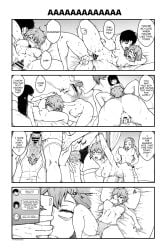 1boy 3girls 4koma abs after_sex aizawa_tomo big_breasts bisexual bisexual_(female) black_hair bouncing_breasts carol_olston comedy comic comic_page cunnilingus english english_text exhausted exposed_breasts female female_focus femdom femsub fingering_pussy fingering_self hands_tied happy happy_sex harem kubota_junichirou licking licking_pussy male manga misuzu_gundou monochrome multiple_girls muscular muscular_female nude nude_female nude_male phone phone_screen saliva sex small_breasts smile smiling speech_bubble squirting strap-on thick_thighs tired tomboy tomo-chan_wa_onna_no_ko tyronestash vaginal vaginal_penetration yuri