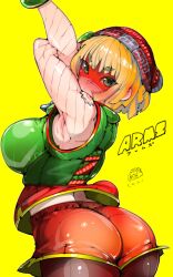 arms_(game) blonde_hair bob_cut dat_ass looking_back min_min_(arms) nintendo nintendo_switch sukisukimoricha