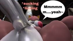 1futa 3d anthro areolae big_balls big_breasts big_penis blaze_the_cat breasts burning_blaze dialogue english_text five_(artist) furry futa_only futanari licking nipples nude penis solo sonic_(series) source_filmmaker sucking_testicles taker_pov text