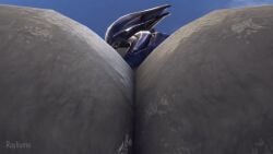 1boy 1male 3d alien anilingus animated ass ass_focus big_ass elite gay halo halo_(series) male male_only pov rayhuma rimjob sangheili sfm source_filmmaker submissive_pov