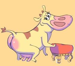 animal_ears animal_tail anthro bovine cartoon_network cow_(character) cow_and_chicken female furry hooves horns tagme udders utilizator