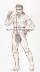 aran_ryan boxing_gloves front_view human looking_at_viewer male male_only muscular_male nintendo nipples nude pecs punch-out!! rope short_hair simple_background sketch smile solo standing super_punch-out!! tagme