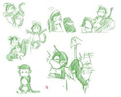 diddy kong from donkey kong (series) by minus8