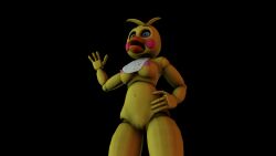 3d accurate_art_style animatronic avian beak bird breasts five_nights_at_freddy's five_nights_at_freddy's_2 hand_on_hip hands_on_hips pussy robot sfm solo source_filmmaker toy_chica_(classic) toy_chica_(fnaf) vagina waving yellow_body