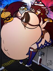 big_breasts breasts female giantess huge_breasts joan_(neoclassical_succubus) macro neoclassical_succubus pregnant ready_to_pop tagme