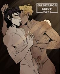 2boys dicks_touching frottage gaberugasmut gabesxxx male_only nico_di_angelo penis percy_jackson_and_the_olympians tagme will_solace yaoi