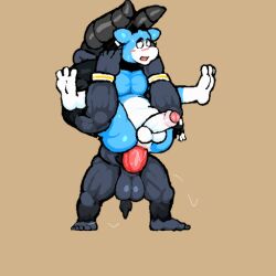 animated beefy big_penis daddy furry gay heavy_balls huge_cock male_only manly oh_so_hero! tagme tough_guy yaoi