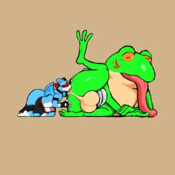 animated big_penis frog furry gay oh_so_hero! rimming tagme yaoi