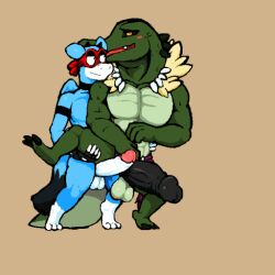 animated beefy big_penis cocky daddy furry gay heavy_balls male_only manly monster_cock oh_so_hero! penis_size_difference reptile size_difference spreading tagme thick_penis tongue tongue_out yaoi