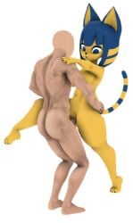 3d 3d_(artwork) 3d_model animal_crossing ankha ankha_(animal_crossing) ankha_(hazeker) cat cat_ears doubutsu_no_mori female hazeker human male nairu_(doubutsu_no_mori) nintendo nude penis sex source_filmmaker vagina