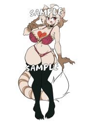 1girls big_breasts bra breasts cleavage feline felis_(lucyfercomic) female furry huge_breasts lingerie lucyfercomic original tagme thick_thighs wide_hips