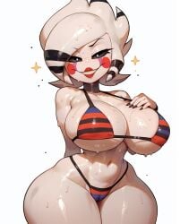 1girls ai_generated anthro big_breasts bikini breasts cameltoe fazclaire's_nightclub female female_only five_nights_at_freddy's fredina's_nightclub furry huge_breasts large_ass large_breasts looking_at_viewer marie_(cally3d) marie_(cryptia) marionette_(fnaf) navel puppet_(cally3d) puppet_(fnaf) rocksolidart scottgames solo solo_female swimwear thick_thighs underwear wet wide_hips