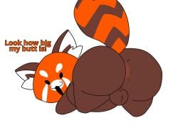 anthro anthropomorphic artist_request ass balls ballsack big_ass big_butt big_head big_tail bubble_butt butt chikn_nuggit cub editor_request little long_penis original_character original_characters racoon red_panda series_request small_arms small_body sody_pop_(chikn_nuggit) solo solo_male tail testicles tiny_male toes toony wantatreatproductions younger_male