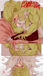 2boys argentina_(countryhumans) brazil_(countryhumans) comic comic_page comic_panel countryhumans couple gay hard_sex kinky_naty married_couple