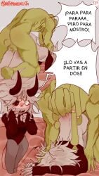 2boys argentina_(countryhumans) brazil_(countryhumans) comic comic_page comic_panel countryhumans couple gay hard_sex kinky_naty married_couple