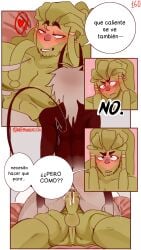 2boys anal anal_sex argentina_(countryhumans) athletic athletic_male blush blush_lines bodily_fluids bodily_fluids_in_ass brazil_(countryhumans) comic comic_page comic_panel countryhumans couple cum cum_in_ass demon_tail gay hard_sex horns incubus kinky_naty male/male married_couple muscular muscular_male on_bed penetration pierced_penis piercing piercings riding riding_penis rough_sex yaoi