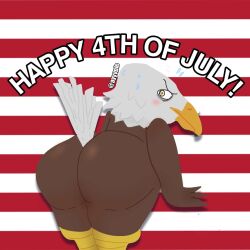 4th_of_july ambiguous_gender american_eagle american_flag artist_name ass ayyyple bird eagle english_text holidays independence_day tail text