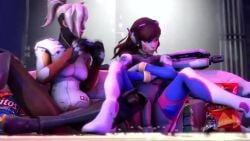 1futa 1futa1girl 1girl1futa 1girls 3d 3d_animation angela_ziegler animated animation asian asian_futanari blackjr blizzard_entertainment blowjob brown_hair brown_hair_female brunette_hair d.va exposed_breasts fellatio female futa_on_female futa_on_futa futa_only futanari hana_song korean korean_futanari light-skinned_female light_skin mercy overwatch swiss swiss_female tagme video