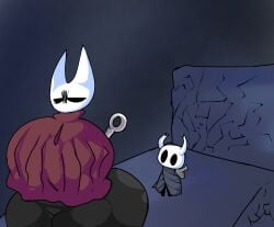 1female 1girls ass big_ass big_breasts female hollow_knight hornet_(hollow_knight) huge_ass huge_butt incest large_ass large_butt massive_ass massive_boobs massive_breasts massive_butt protagonist_(hollow_knight) tagme the_knight_(hollow_knight) thicc_thighs thick_thighs xxturkiaxx