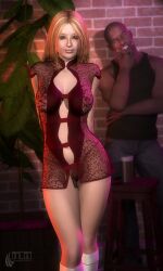 arcas blonde_hair club lingerie lingerie_only strip_club stripper underwear