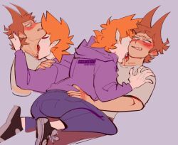 2boys biting blood eddsworld fully_clothed gay matt_(eddsworld) no_penetration no_sex tord_(eddsworld) tordmatt vampire vampire_boy vampire_matt