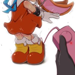 1girls anthro anthro_only bondage chains cream_the_rabbit cub furry furry_only no_humans rabbit rabbit_girl sex_toy sonic_(series) sonic_the_hedgehog_(series) tsumeno vibrator vibrator_in_pussy