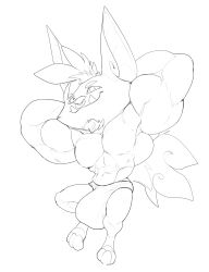 2022 3_toes abs absurd_res animal_legs anthro barefoot big_abs big_bulge big_ears big_head big_muscles big_triceps black_and_white briefs briefs_only bristol bulge cheek_tuft chin_tuft closed_smile clothed clothed_anthro clothed_male clothing digital_drawing_(artwork) digital_media_(artwork) digitigrade ears_outwards eyebrows facial_hair facial_piercing facial_tuft feet flexing_bicep full-length_portrait goatee hands_behind_head head_tuft hi_res huge_bulge huge_muscles huge_pecs hyper hyper_biceps hyper_bulge hyper_muscles hyper_triceps looking_away looking_up male male_anthro male_only mammal mohawk monochrome muscular muscular_anthro muscular_male navel nose_piercing nose_ring piercing pivoted_ears portrait pose pseudo_hair short_anthro short_male simple_background skimpy solo three-quarter_view toes topless topless_anthro topless_male triceps tuft underwear white_background