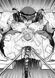 ahemaru anal_beads anal_insertion anal_object_insertion barefoot blush bondage breasts butthole cabbie_hat clenched_toes double_penetration exposed_breasts feet gaping huge_breasts ineffective_censorship large_breasts monochrome nipple_clamps persona persona_4 rape restrained rope sex_toy shirogane_naoto short_hair soles spread_toes sweat sweatdrop sweating sweaty_body sweaty_butt toe_curl toes tomboy torn_clothes torn_legwear torture vaginal_insertion