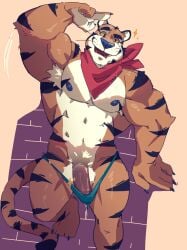 tony the tiger from frosted flakes by tiggon the great