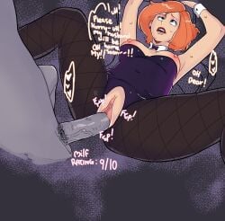 1boy 1girls ann_possible big_penis cheating cosplay disney disney_channel kim_possible milf nipples orange_hair partial_male penis pussy pussy_grip smutphish_(artist) vaginal vaginal_penetration