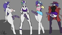 animal_penis animated anthro big_ass big_breasts bubble_gum counterpart detective detective_rarity flashing flashing_penis futa_only futanari horsecock loop my_little_pony my_little_pony_friendship_is_magic nailstrabbit plainity_(mlp) punk punk_girl raripunk rarity_(mlp) straight_hair twitching_penis