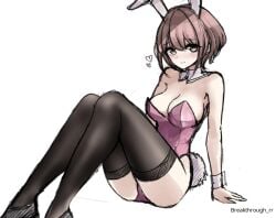 1girls 2d 2d_(artwork) 2d_artwork arm_support background big_boobs big_breasts black_footwear black_high_heels black_legwear black_shoes black_stockings black_thigh_highs black_thighhighs blank_background breakthrough_rr breasts bunny_costume bunny_ears bunny_tail bunnygirl bunnygirl_outfit bunnysuit busty busty_female busty_girl calves cleavage closed_mouth_smile collar digital digital_art digital_drawing digital_drawing_(artwork) digital_media digital_media_(artwork) drawing eyebrows_visible_through_hair feet_out_front female female_focus female_only fingers footwear from_front front_view full_body full_body_view groin hair_between_eyes hearts hi_res high_heels high_res high_resolution highres knees knees_up landscape large_boobs large_breasts lean_figure legs legs_closed legs_together legwear leotard light_smile looking_at_viewer monotone_background narrow_waist oc one_color_background original original_art original_artwork original_character original_female_character pink-eyed_female pink-haired_female pink_bunnysuit pink_eyes pink_hair pink_hair_female pink_leotard pink_topwear plain_background shoes short_hair shoulders sitting slender_body slender_waist slight_smile slim_female slim_waist smile smiley_face smiling smiling_at_viewer solid_color_background solo stockings thigh_highs thighhighs thighs thighs_together three-quarter_view three_quarter_view topwear white_background white_bunny_ears white_collar white_hairband white_pupils white_wrist_cuffs wrist_cuffs