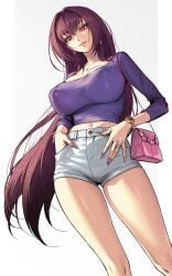 scathach (fate) from fate/grand order by rioliogiz