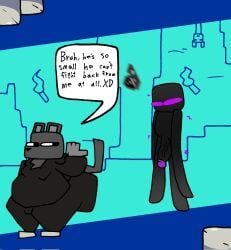2025 anthro ass big_butt big_penis black_body black_clothing black_eyes black_hoodie black_nose black_topwear cave chemical_x clothing digital_media_(artwork) domestic_cat duo enderman english_text felid feline felis footwear fur genitals gesture grey_body grey_clothing grey_ears grey_footwear grey_fur grey_shoes grey_tail half-closed_eyes hand_gesture hi_res hoodie humanoid inside lucas_(lucaslora) lucaslora male mammal microsoft minecraft mojang moobs mutant_mobs narrowed_eyes obese obese_anthro obese_male overweight overweight_anthro overweight_male penis pointing pointing_at_another purple_eyes shoes standing tail text thick_thighs three-quarter_view topwear torch vein veiny_penis xbox_game_studios xd
