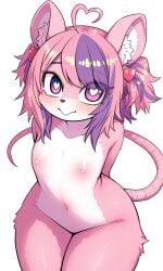 <3_eyes 1girls anthro anthro_female anthro_only anthro_solo blush blushing completely_naked completely_naked_anthro completely_naked_female completely_nude completely_nude_anthro completely_nude_female cub eyebrows eyebrows_visible_through_hair eyelashes eyelashes_visible_through_hair female female_cub female_only flat_chest fur furry furry_female furry_only heart heart-shaped_pupils ironmouse mouse mouse_ears mouse_girl mouse_tail naked naked_anthro naked_female nude nude_anthro nude_female pink_body pink_eyes pink_fur pink_hair purple_hair rodent small_breasts solo solo_anthro solo_female two-tone_hair virtual_youtuber vtuber young young_anthro young_female