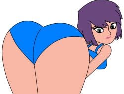 1girls 2d ass ass_focus big_ass butt_fetish ec-707 female female_focus female_only light-skinned_female light_skin mysticons_(series) nickelodeon no_background pixiv png small_image solo solo_female solo_focus transparent_background zarya_moonwolf