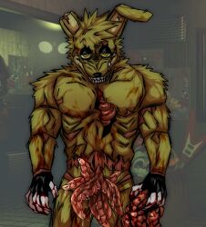 animatronic anthro blood bodily_fluids cum five_nights_at_freddy's five_nights_at_freddy's:_security_breach five_nights_at_freddy's_3 genital_fluids genitals gore guts hi_res intestines lagomorph leporid machine male male/male male_only mammal nightmare_fuel organs penis rabbit robot scottgames solo springtrap springtrap_(fnaf) sxftguts tentacle tentacle_penis video_games what
