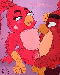 1boy 1girls angry_birds anthro artist_request avian bird columbia_pictures incest nietvart red_(angry_birds) rovio rovio_entertainment ruby_(angry_birds) sega sony straight the_angry_birds_movie vaginal_penetration