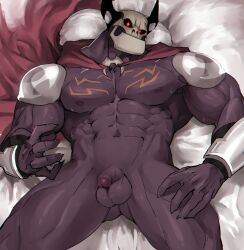 1boy 2d alternate_version alternate_version_available balls bitech blush bone dilf humanoid humanoid_male male male_only mature mature_male muscular muscular_male mysticons_(series) nickelodeon penis png reginald_bane skull skull_face twitter x_(social_media)