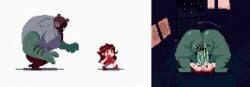 algob4v alley alleyway animated animated_image bav bear_mask big_dom_small_sub big_male big_penis boerd_(algob4v) cheating cheating_girlfriend cum cum_in_pussy cum_inside cum_leaking cum_leaking_out_of_pussy cum_on_penis following forced forced_sex friday_night_funkin girlfriend_(friday_night_funkin) green_skin heart legs legs_apart legs_open legs_spread mask massive_penis mating_press missionary missionary_position missionary_sex night night_sky on_floor on_ground penis pixel_animation pixel_art pubes pubes_on_butt pubic_hair pubic_hair_on_body rape raped_by_monster raped_girl size_difference spread_legs spread_pussy spreading stalking unaware