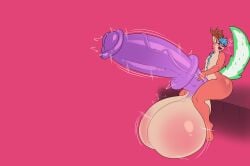 2026 absurd_res animal_genitalia animal_penis anthro antlers balls big_balls big_penis bloomz blue_hair curvy_figure equine_genitalia equine_penis erection genitals green_tail habbie hair hi_res horn huge_balls huge_cock hybrid hyper hyper_balls hyper_genitalia hyper_penis looking_at_viewer male penis pink_background pink_body purple_penis simple_background sitting solo tail tan_body